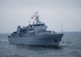 Lietuvos karo laivai dalyvauja tarptautinėse karinėse pratybose Baltijos jūroje BALTOPS 2011 - 1