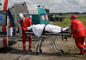 Per pratybas Aviacijos bazėje buvo tobulinami tarnybų veiksmai aviacinio incidento metu  - 4