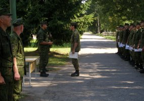Kazlų Rūdos poligone Seržanto pėstininko kursą baigė Lietuvos karo akademijos kariūnai  - 3