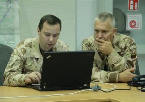 Rengdamiesi misijai Afganistane PAG-14 pamainos kariai dalyvauja vertinamosiose pratybose... - 3