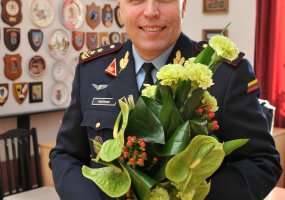 Generolo majoro Edvardo Mažeikio sutiktuvės Karinių oro pajėgų štabe - 3