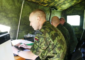 Lietuvos didžiojo kunigaikščio Gedimino štabo batalione vyko štabo ir kuopų valdymo grupių mokymai - 2