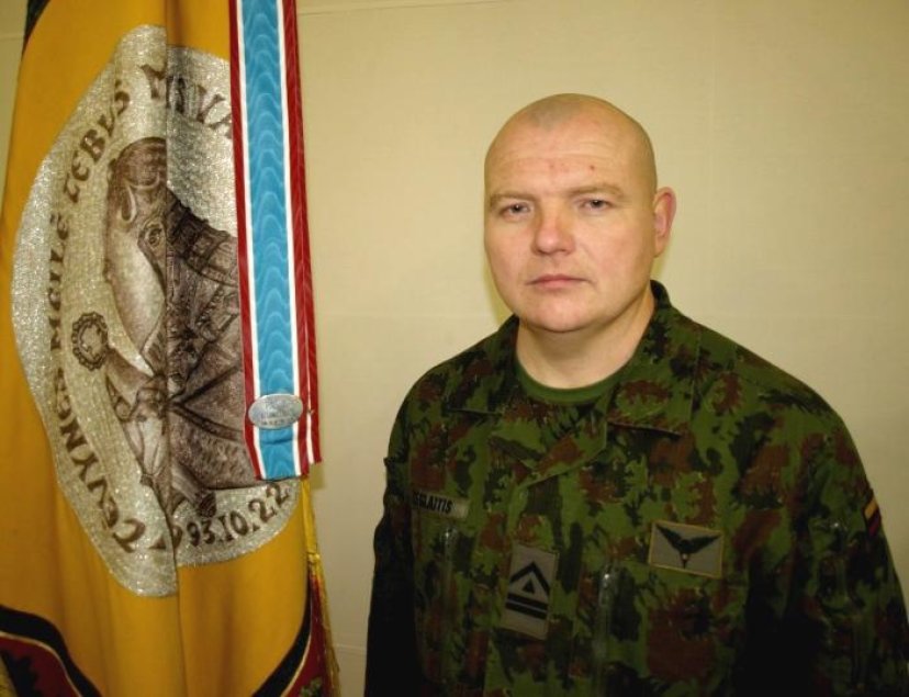 Motorizuotosios pėstininkų brigados „Geležionis Vilkas“ vyriausiuoju puskarininkiu paskirtas vrš....