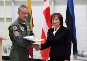 Baltijos šalių oro erdvę saugos Danijos karinių oro pajėgų kariai  - 2