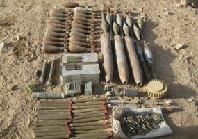 Ghor PRT Explosive Ordnance Disposal specialists destroyed five hundred pieces of explosives - 2