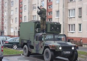 Algirdo bataliono ryšininkai karinę įrangą tikrino Jonavos mieste - 1