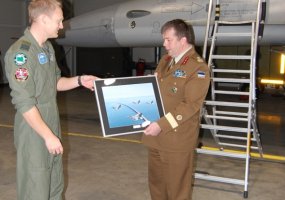 Aviacijos bazėje lankėsi Baltijos gynybos koledžo grupė - 1