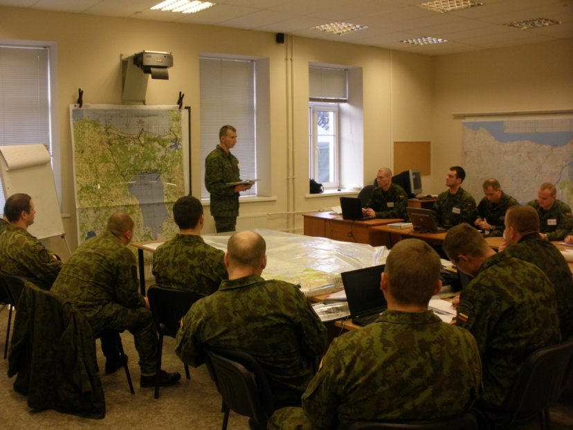 Brigados „Geležinis Vilkas“ karininkai dalyvauja tarptautiniuose mokymuose Latvijoje 