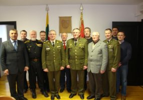 Kariuomenės rezervo karių asociacijos nariai apsilankė Lietuvos karo akademijoje  - 1