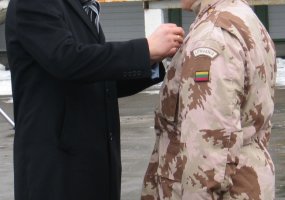 Logistikos valdyboje vyko iš misijos Afganistane sugrįžusių karių apdovanojimų ceremonija - 1