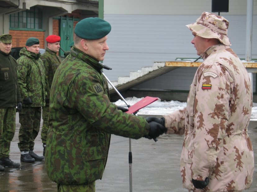 Logistikos valdyboje vyko iš misijos Afganistane sugrįžusių karių apdovanojimų ceremonija