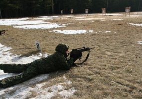 Kovo 8-ąją Vaidoto batalione vykusioms pratyboms vadovavo moteris - 2