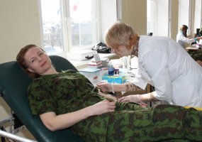 DIVIZIJOS GENEROLO STASIO RAŠTIKIO  LIETUVOS KARIUOMENĖS MOKYKLOJE - KRAUJO DONORO DIENA  - 2