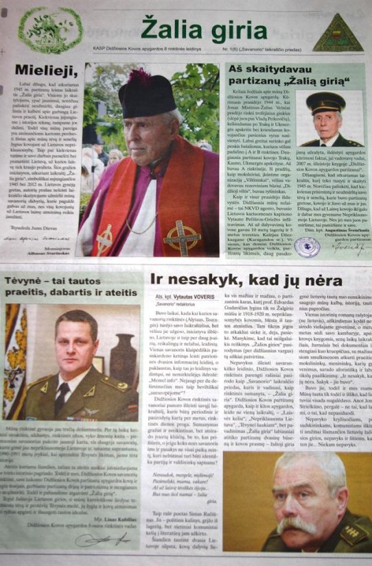 Po 62 metų pertraukos Vilniaus savanoriai išleido Laisvės kovų dalyvių laikraštį