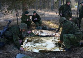 Birutės bataliono karių lauko taktinės pratybos - 1