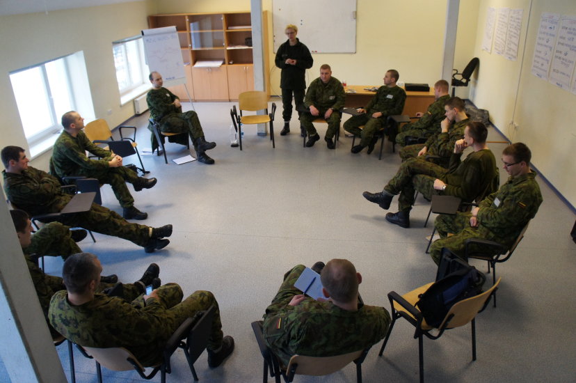 MPB „Geležinis vilkas“ Žvalgybos kuopos vadai mokosi vadovavimo kitaip