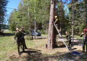 Dvylika Lietuvos didžiojo kunigaikščio Gedimino štabo bataliono karių baigė aukštalipio kursą - 4