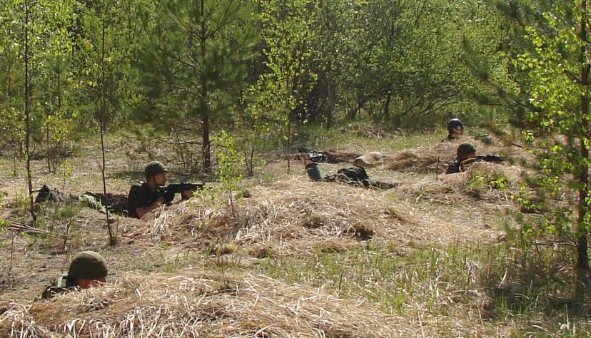 Oro gynybos bataliono Apžvalgos radarų baterijos kariai tobulino bazinius kario pėstininko įgūdžius