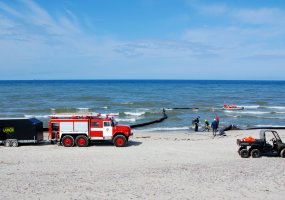 Karinių jūrų pajėgų kariai ir laivai dalyvavo naftos taršos likvidavimo jūroje pratybose - 2
