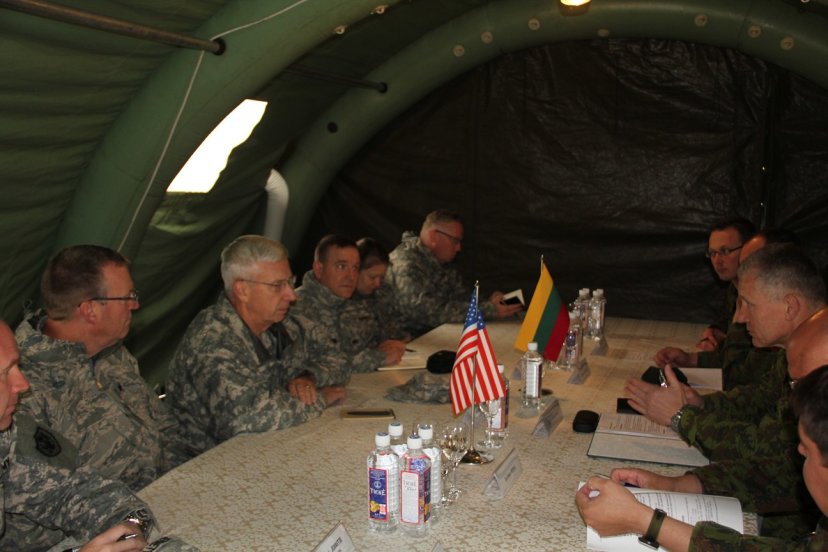 Chief of Defence of Lithuania met with Adjutant General of the Pennsylvania National Guard on...
