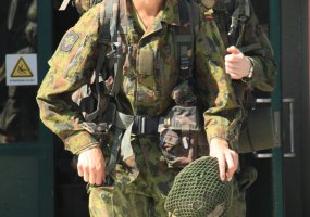 Krašto apsaugos savanorių pajėgų vadas aplankė kursuose dalyvaujančius karius savanorius  - 2