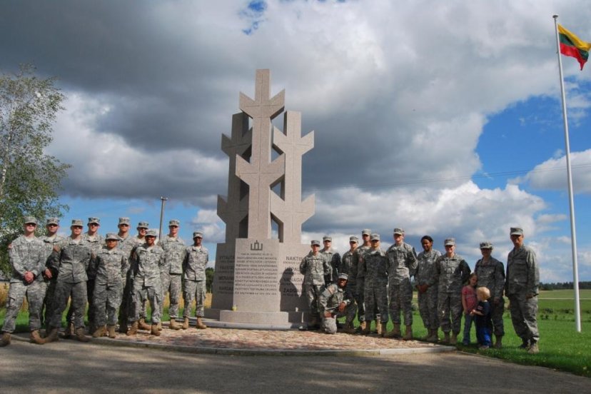 U.S. military paid a visit to Mėnaičiai