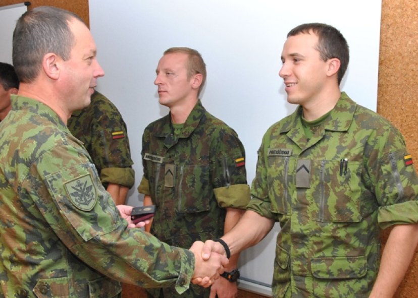 Lithuanian military received decorations after the mission in the south of Afghanistan 