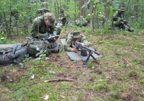 Kariai savanoriai Mokymo centre dalyvavo žvalgų kurse  - 1