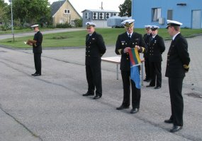 Karo laivų flotilėje vyko patrulinio laivo P32 ,,Sėlis“ vadų pasikeitimo ceremonija - 1
