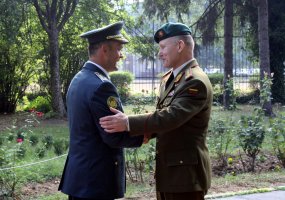 Lietuvos ir Makedonijos kariuomenės vadai aptarė karinį bendradarbiavimą  - 1