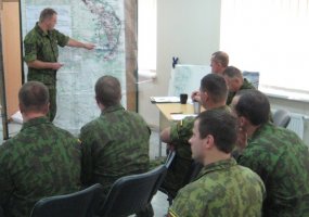 Vaidoto batalione vyko štabo ir kuopų valdymo grupių mokymai „Juodas mėnulis 2012“ - 1