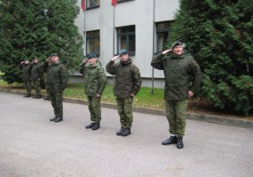 Vaidoto bataliono vyriausiuoju puskarininkiu paskirtas viršila Bronius Basalykas - 1
