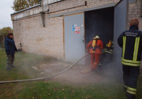 Bendros kariuomenės logistų ir ugniagesių gaisrų gesinimo pratybos Panevėžyje - 2