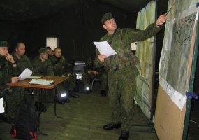 Vaidoto batalione tęsiasi štabo ir kuopų valdymo grupių mokymų ciklas - 1