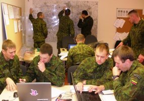 Brigados „Geležinis Vilkas“ kariai dalyvauja karinių operacijų planavimo mokymuose Estijoje - 2
