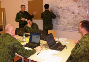Military personnel of the "Iron Wolf" Brigade on operational planning training in Estonia - 3