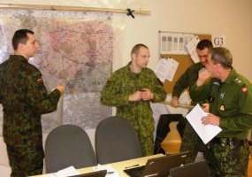 Military personnel of the "Iron Wolf" Brigade on operational planning training in Estonia - 4