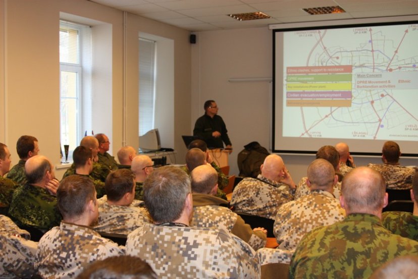 Command Staff personnel of the Mechanised Infantry Brigade "Iron Wolf" attended a...