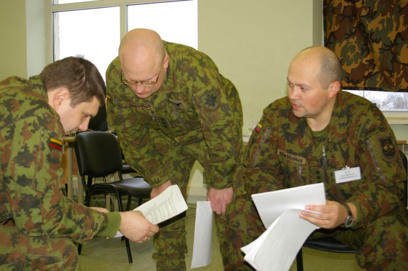 Šiauliuose vyko štabo karininkų mokymai „Speigas 2012