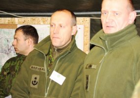 Panevėžio rajone Mindaugo ir Birutės batalionų štabai treniruojasi planuoti gynybos operacijas - 2