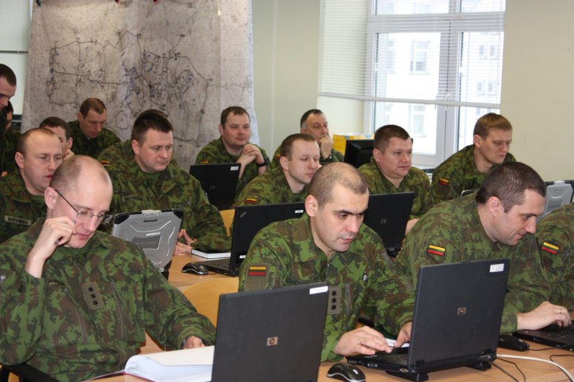 Mechanizuotosios pėstininkų brigados „Geležinis Vilkas“ štabe vyko Taktinės automatizuotos...