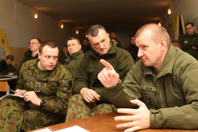 Krašto apsaugos savanorių pajėgose - štabų mokymai 