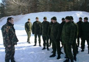 Gedimino štabo bataliono žvalgai dalyvavo užsiėmimuose Valstybės sienos apsaugos tarnybos... - 2