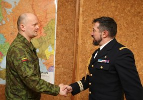 Defence Attaché of France visited Lithuanian Land Force Headquarters  - 1
