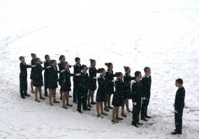 Gedimino štabo batalione vyko mokinių būrių rikiuotės konkursas - 1