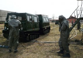 Juozo Vitkaus inžinerijos batalione vyko Sausumos pajėgų CBRB specialistų pratybos - 2