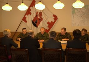 Sausumos pajėgų vadas susitiko su Panevėžio miesto savivaldybės meru - 1