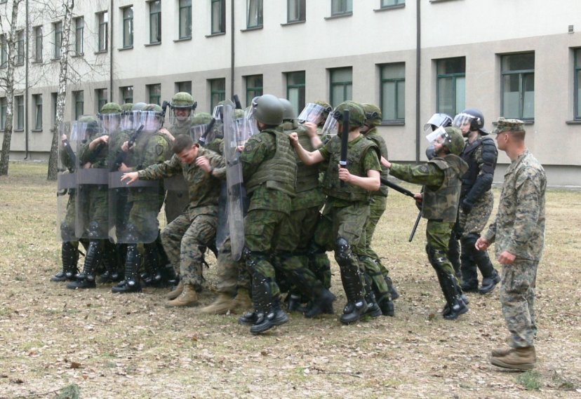 Non-lethal weapons training delivered by U.S. instructors 