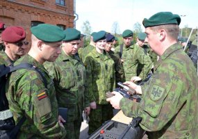 Juozo Vitkaus inžinerijos batalione apsilankė Lietuvos kariuomenės vyriausiasis puskarininkis   - 1