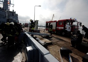 Klaipėdoje vyko bendri Karinių jūrų pajėgų karo laivų flotilės ir Klaipėdos apskrities... - 1